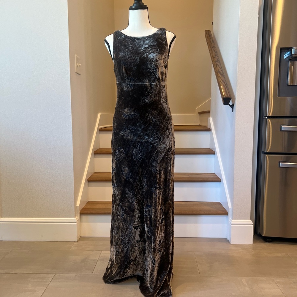 Elegant Velvet Evening Gown